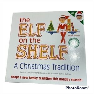 Elf on the Shelf Christmas Tradition W/ Book NEW Blue Eye Brown Hair Girl